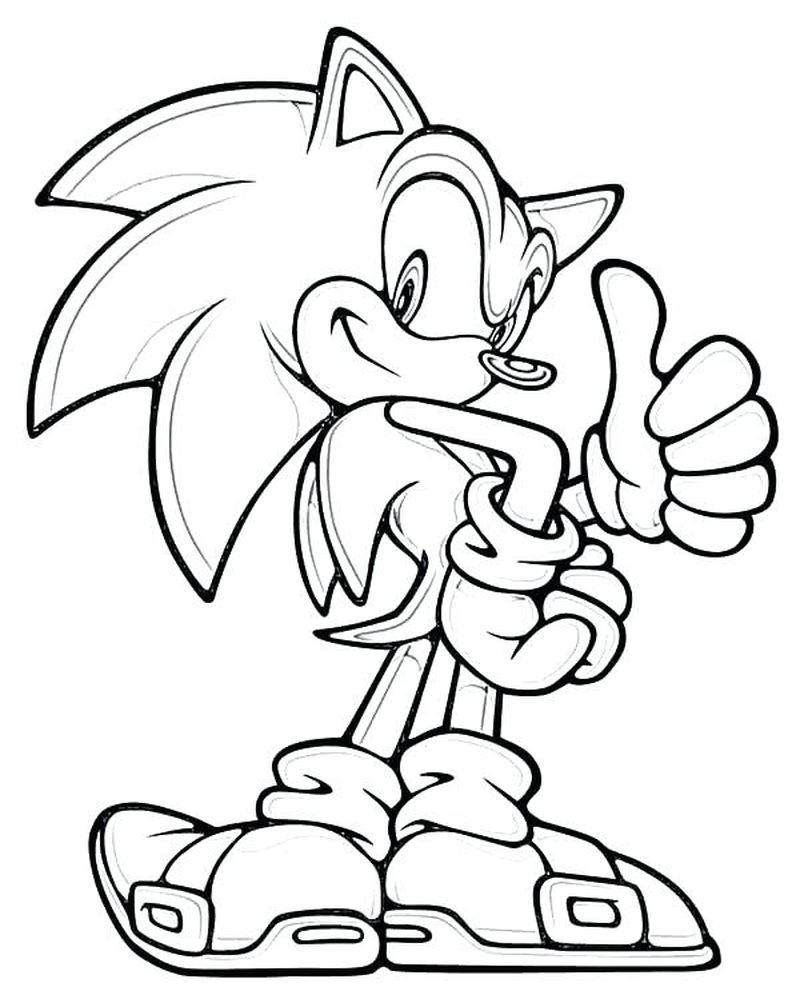Sonic The Hedgehog Coloring Pages Free Printable