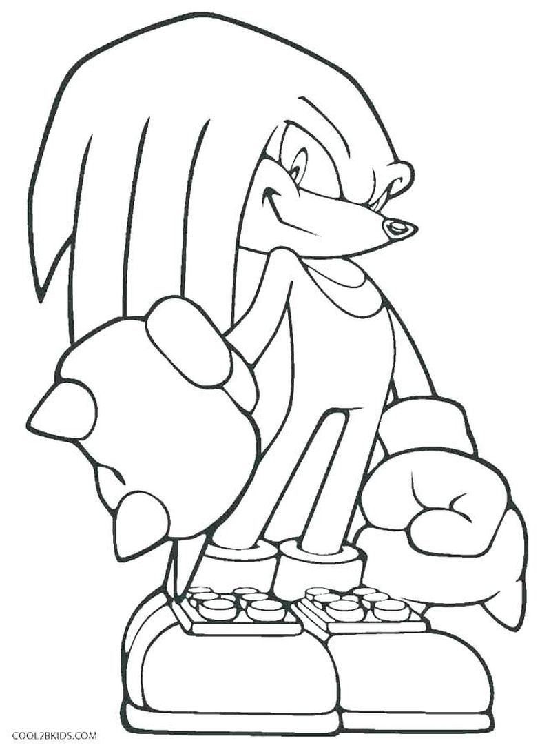 Sonic The Hedgehog Coloring Pages Free