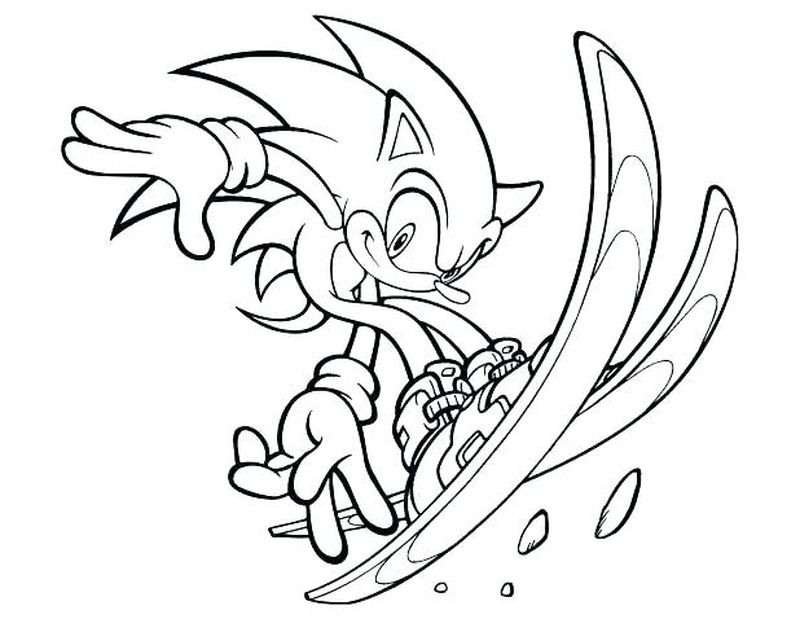 Sonic The Hedgehog Shadow Coloring Pages