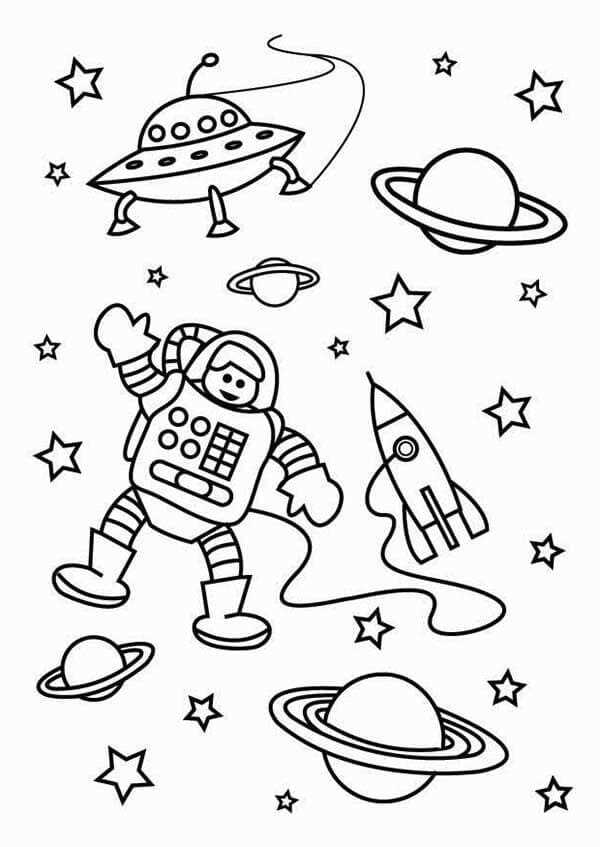 Space Coloring Pages Printable