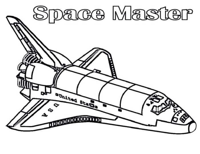 Space Master Coloring Page