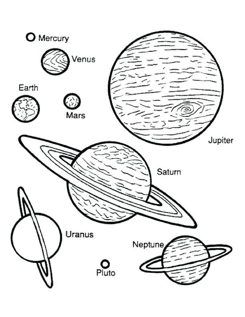 Space Solar System Coloring Pages