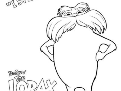 Speak For The Trees Lorax Coloring Page