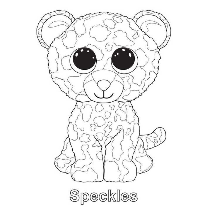 Speckles Beanie Boo Coloring Pages