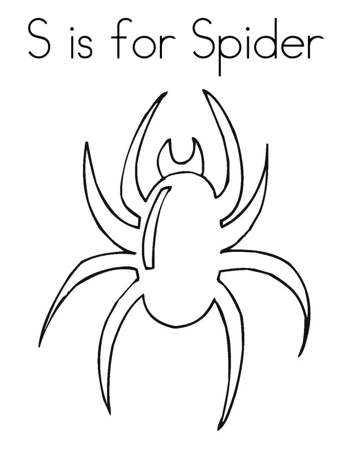 Spider Coloring Pages For Kids Free