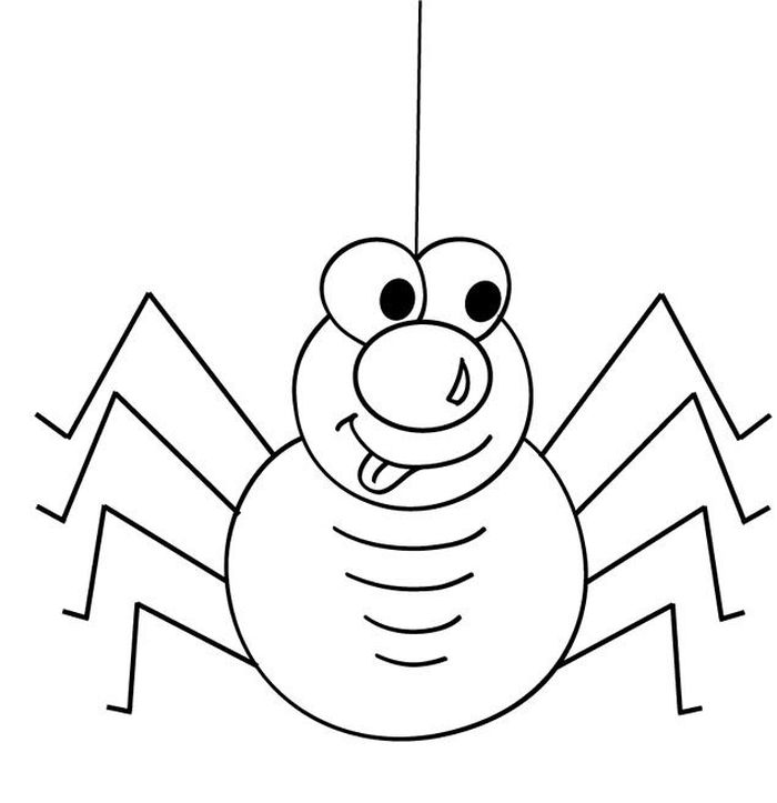 Spider Coloring Pages For Preschoolers