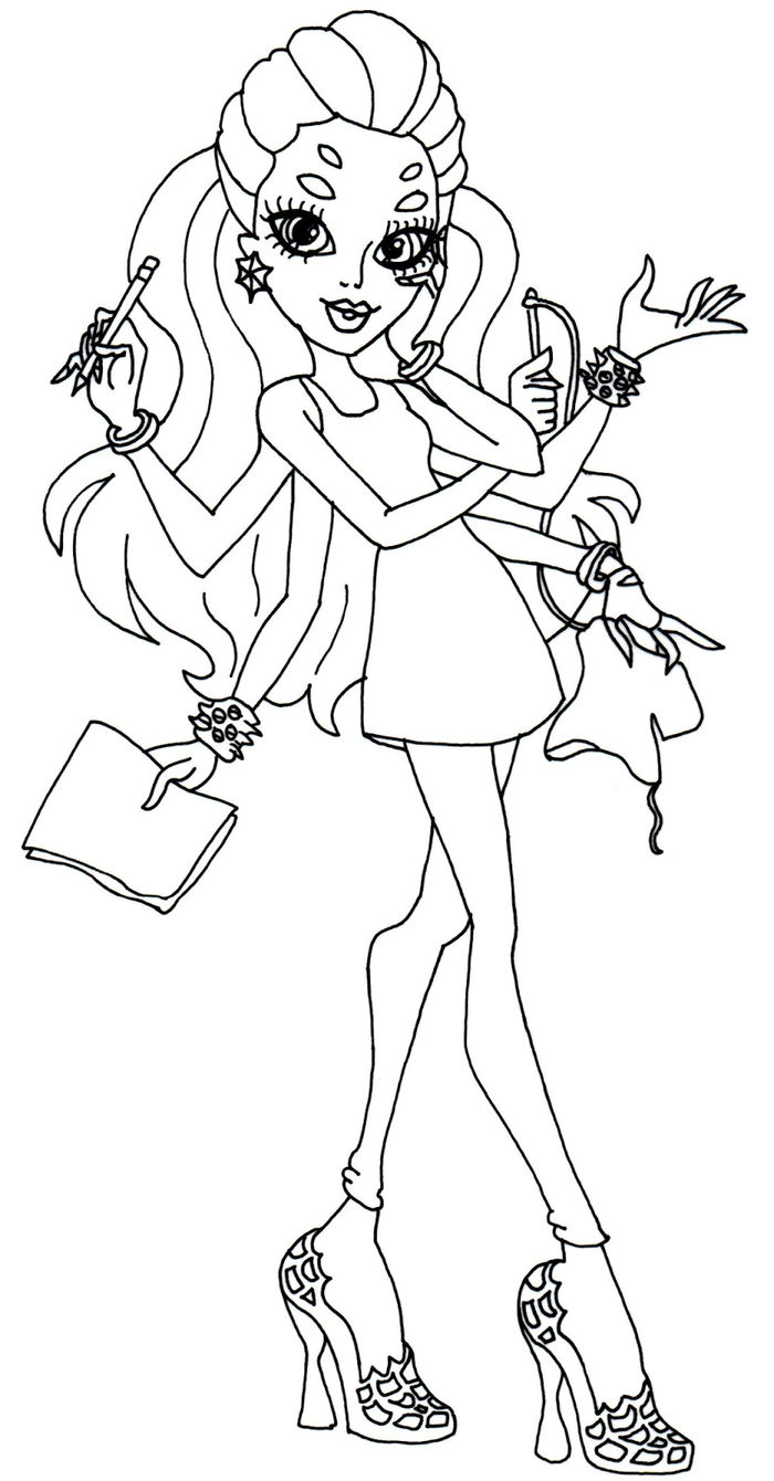 Spider Girl Coloring Pages