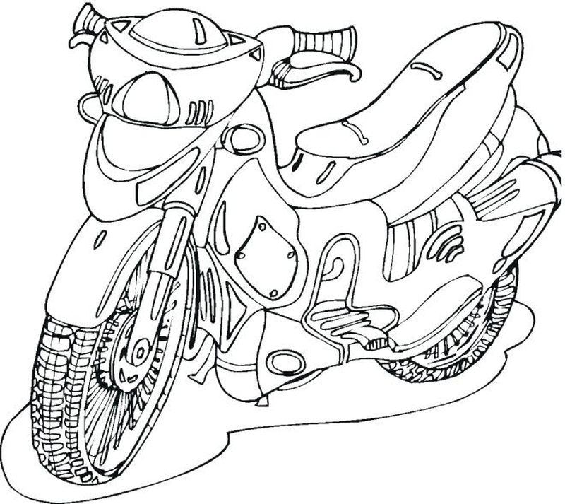 Spiderman Motorcycle Coloring Pages