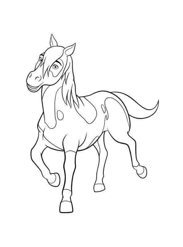 coloring pages of spirit the horse