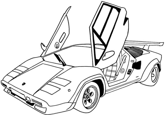 Sport Car Coloring Pages