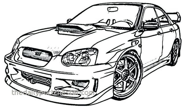 Printable Cars Coloring Pages PDF For Kids - Coloringfolder.com