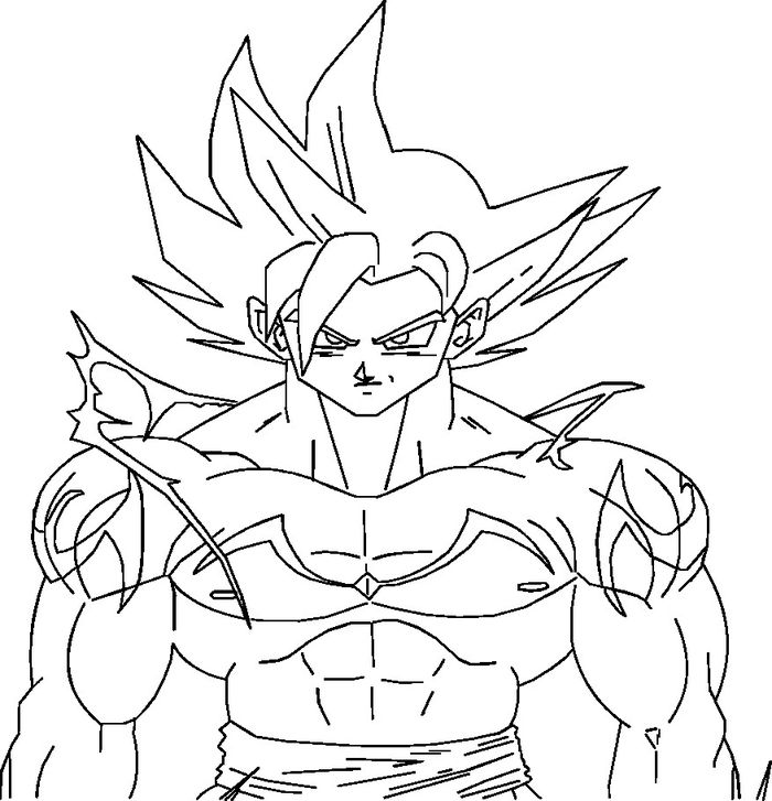 Ssj Goku Coloring Pages