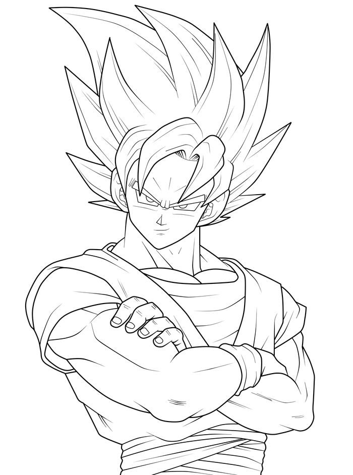 Ssj Goku Coloring Pages