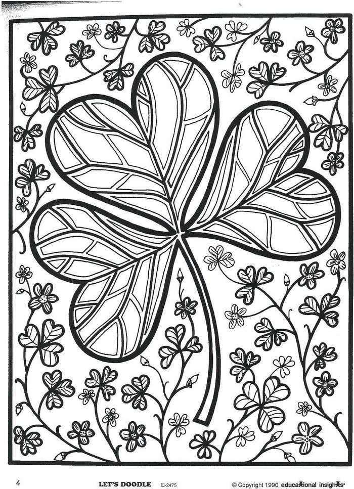 St Patricks Day Coloring Pages For Adults