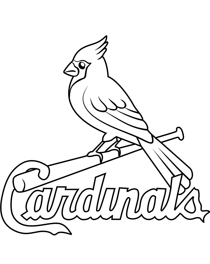 st. louis cardinals coloring pages to print