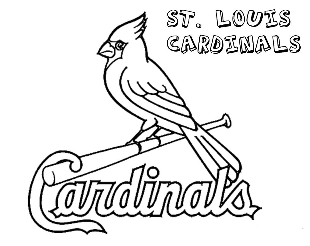st. louis cardinals coloring pages