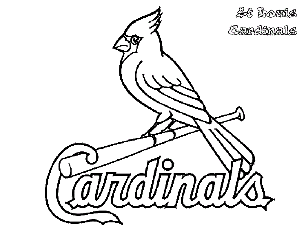 st. louis cardinals coloring sheet