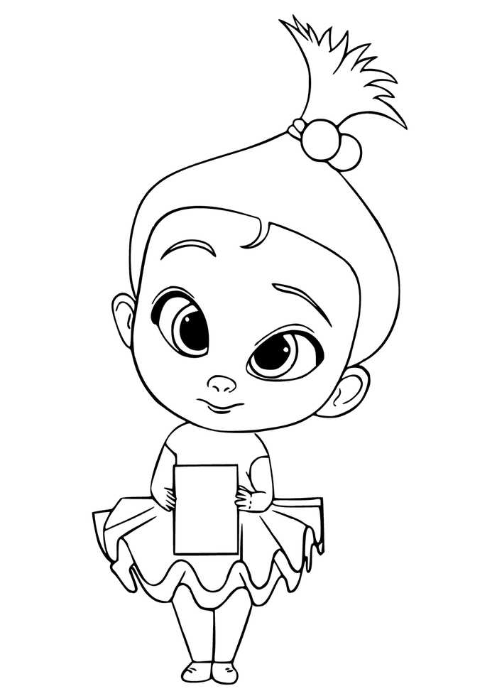 Staci The Boss Baby Coloring Page