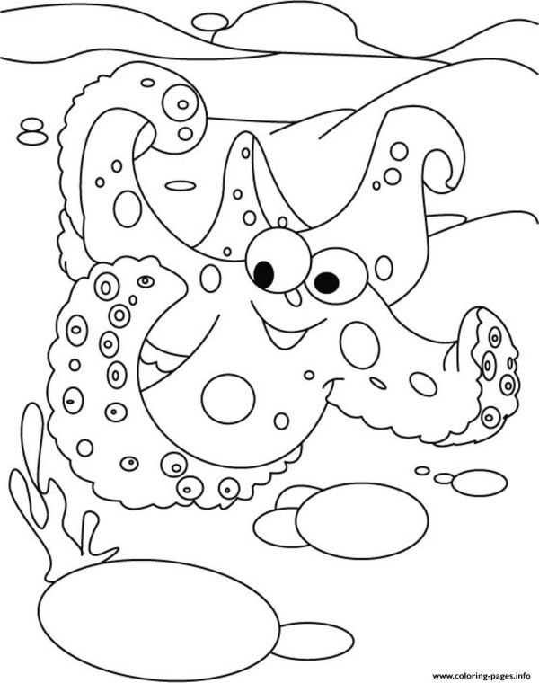 Starfish S For Kidsf Coloring Pages Printable