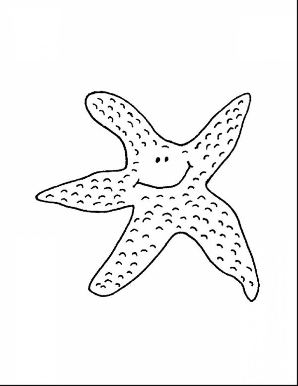 Starfish sea life coloring pages