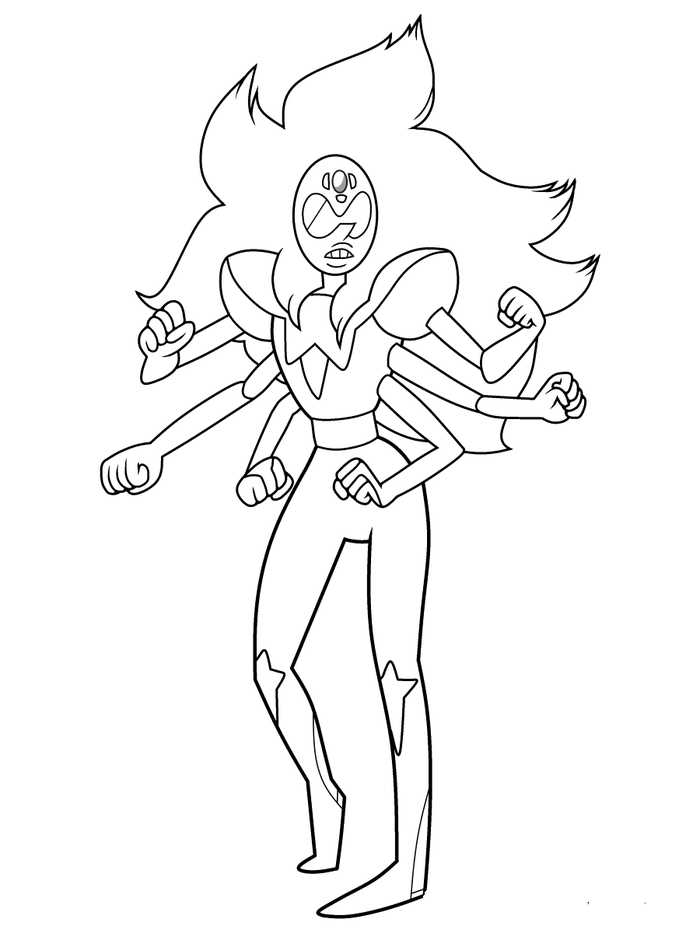 Steven Universe Colouring Pages Alexandrite