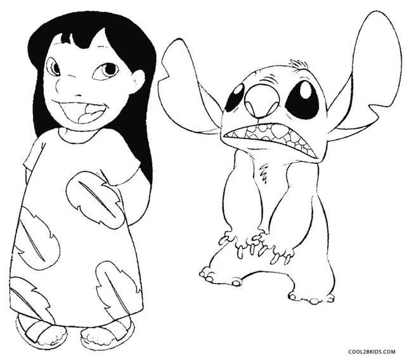 Stitch Coloring Pages Disney
