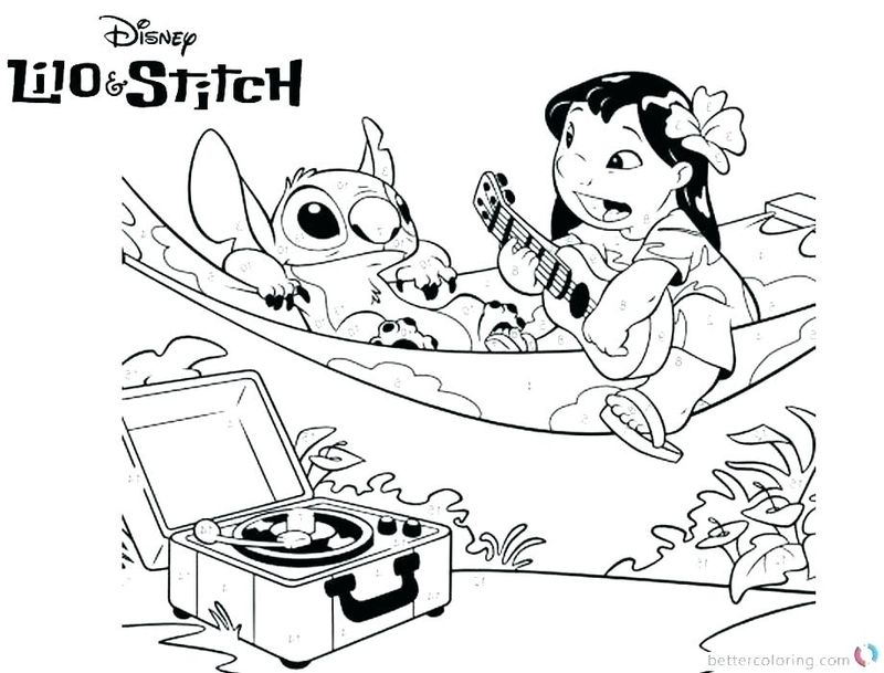 Stitch Coloring Pages For Girls