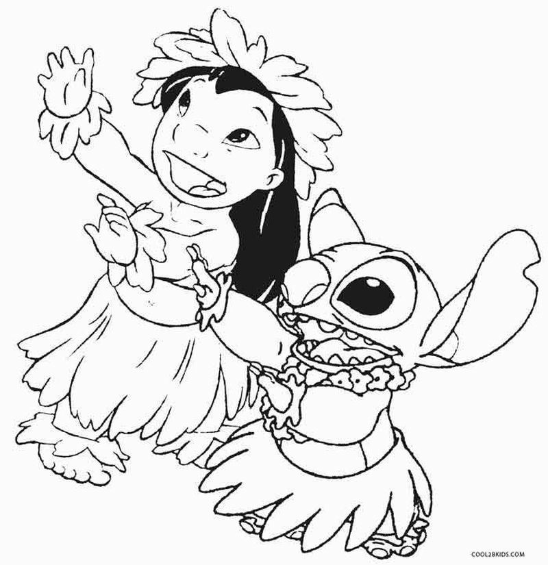 Stitch Coloring Pages Free