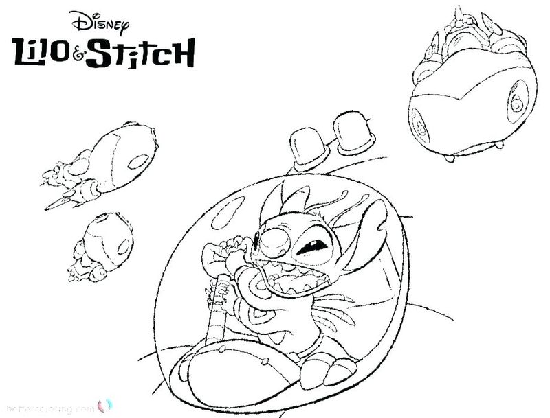 Stitch Halloween Coloring Pages