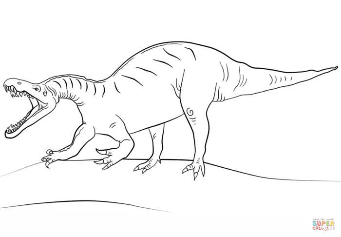 Suchomimus Dinosaur Coloring Pages