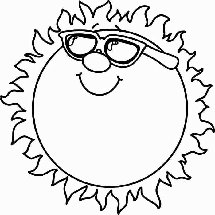 Sun Coloring Page