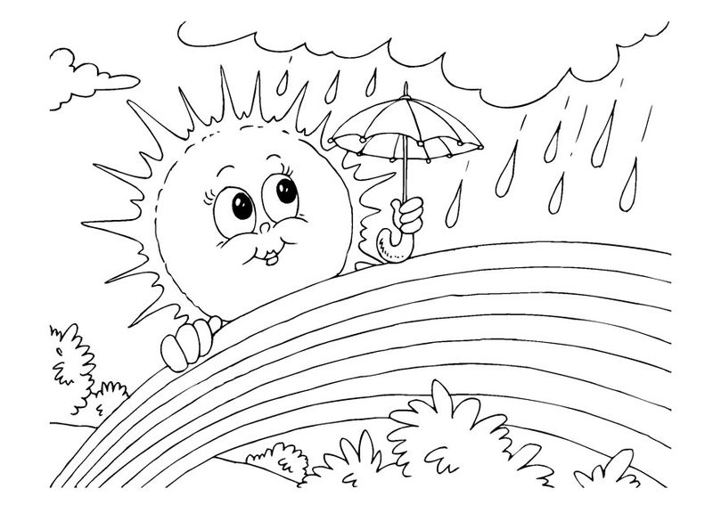 Sun Coloring Page Free Printable