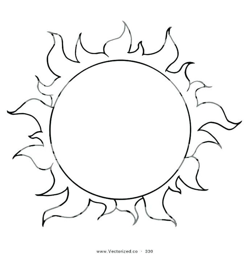 Sun Coloring Page Free
