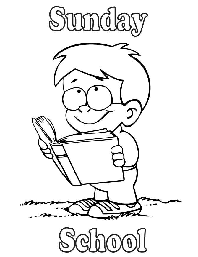 Sunday School Coloring Pages Free Printable