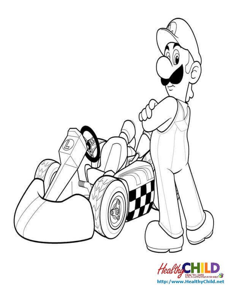 Super Mario And Luigi Coloring Pages