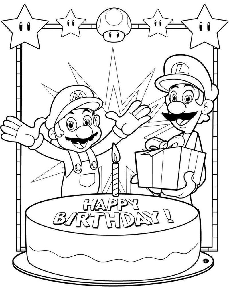 Super Mario Bro Coloring Pages