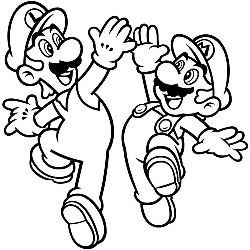 Cute and Complete Super Mario Coloring Pages PDF