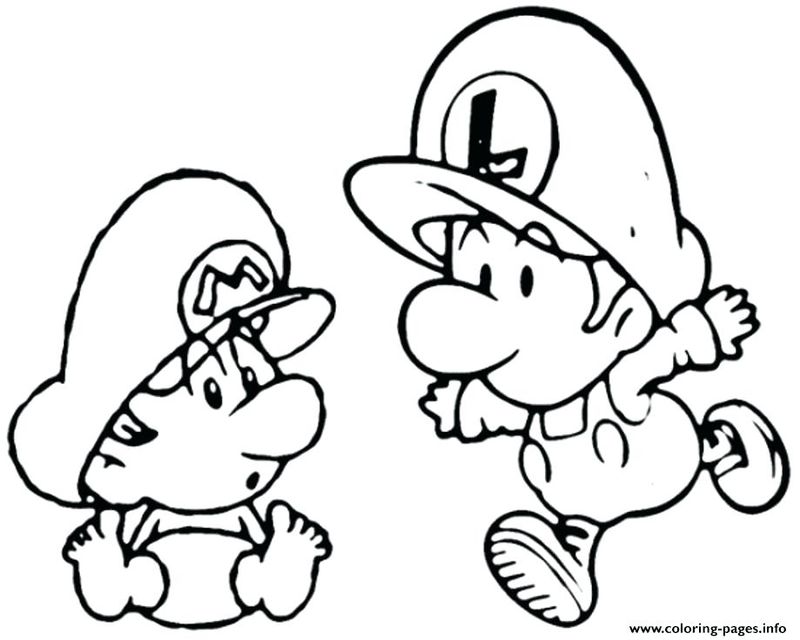 Super Mario Bros Coloring Pages To Print