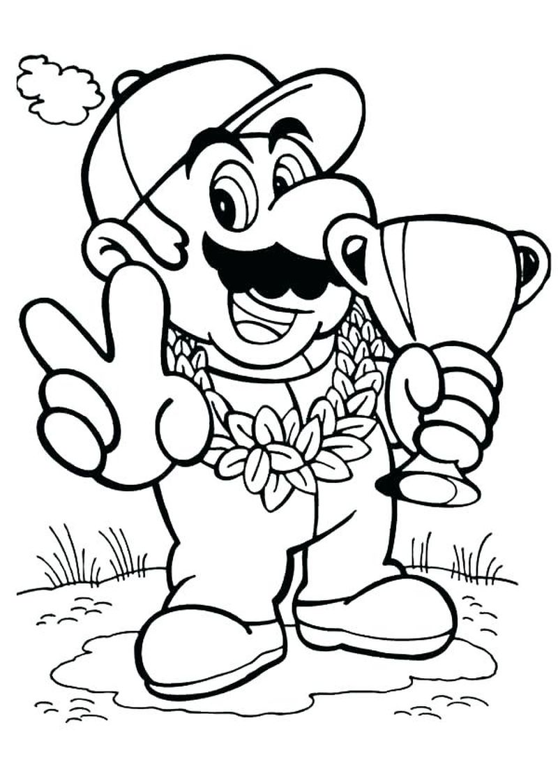 Super Mario Characters Coloring Pages
