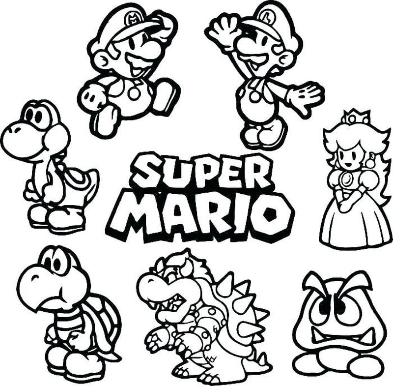 Super Mario Coloring Pages Online