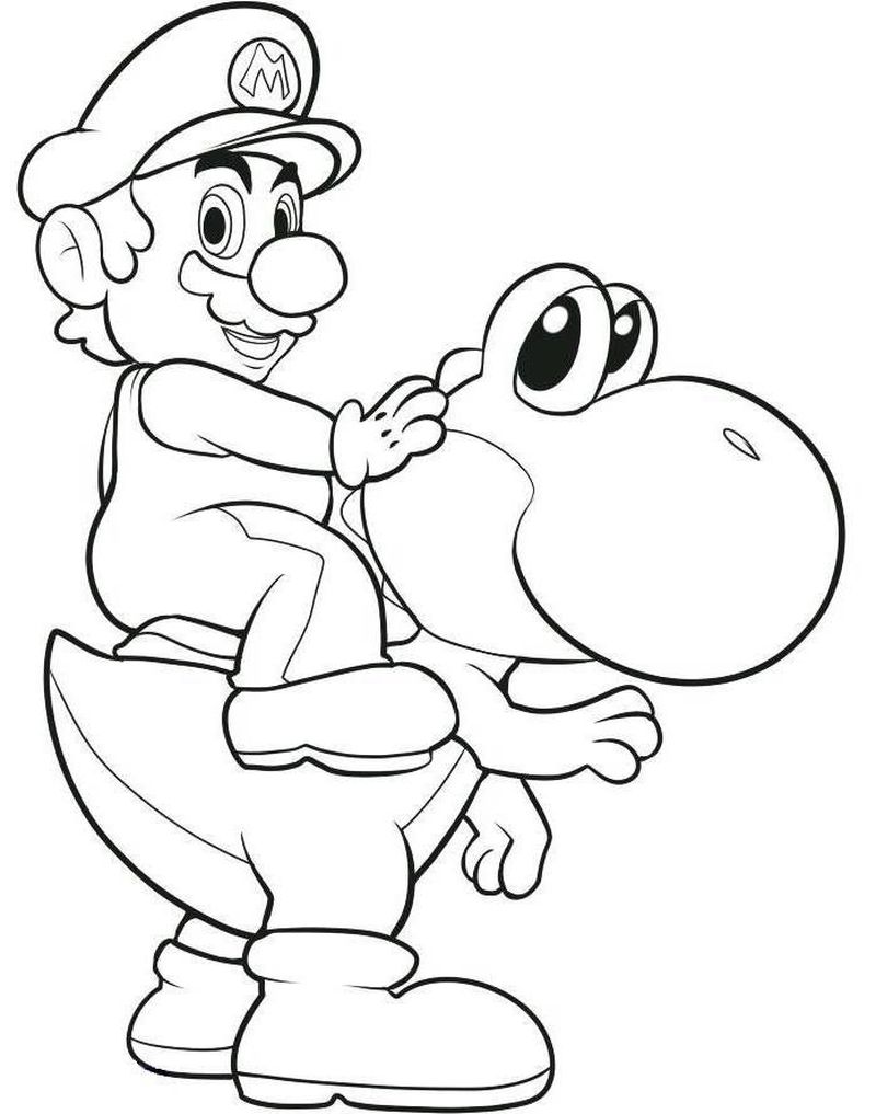 Super Mario Coloring Pages Pdf