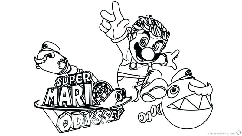 Super Mario Coloring Pages Yoshi