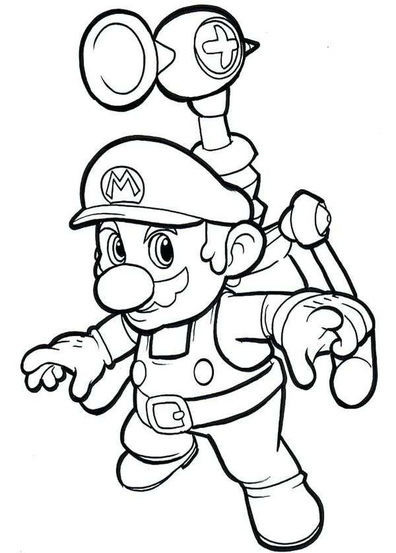 Super Mario Galaxy Coloring Pages To Print