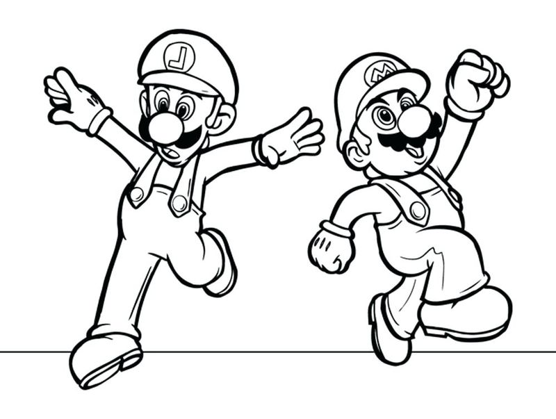 Super Mario Kart Coloring Pages Free