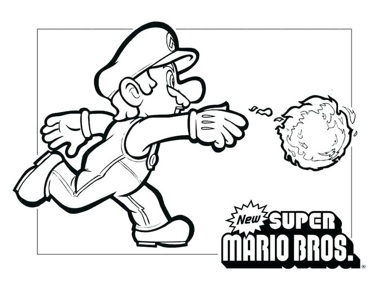 Super Mario Online Coloring Pages