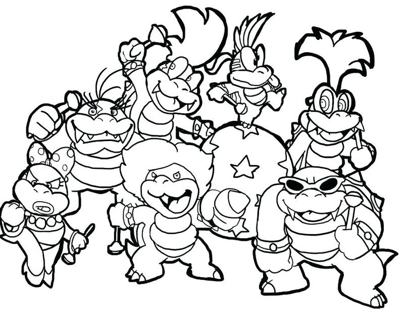 Super Mario Wii Coloring Pages