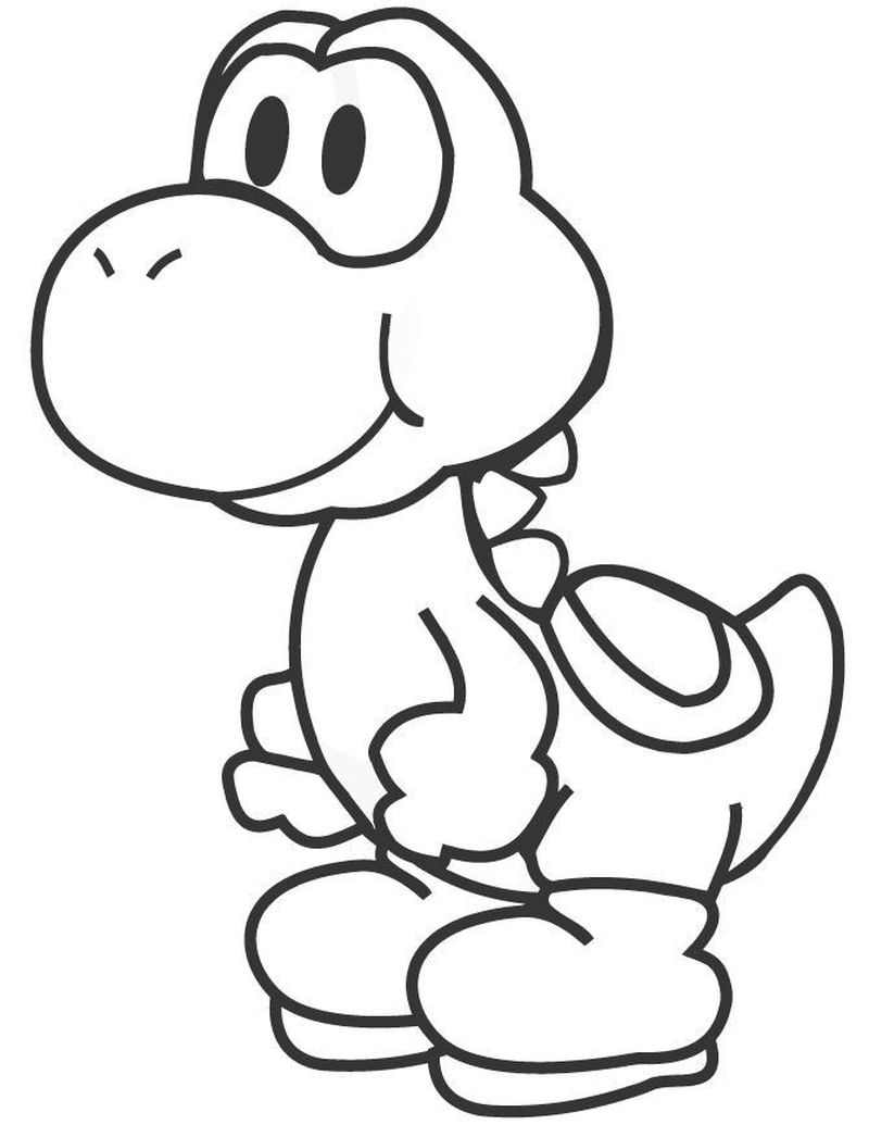 Super Paper Mario Coloring Pages To Print