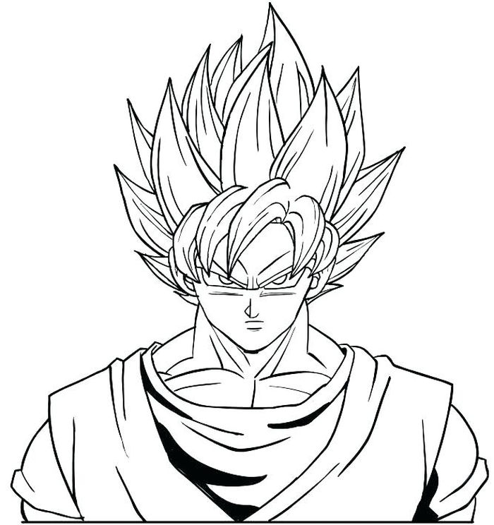 goku super saiyan god coloring pages