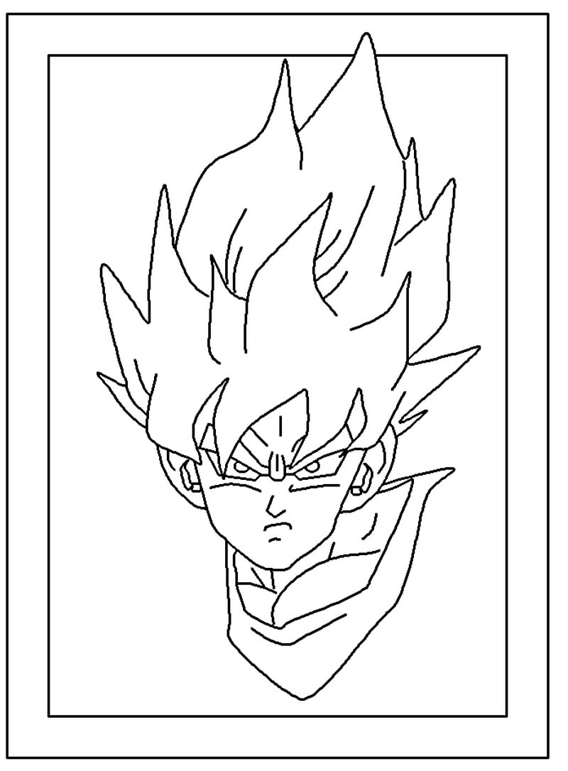 Super Saiyan Goku Dragon Ball Z Coloring Pages