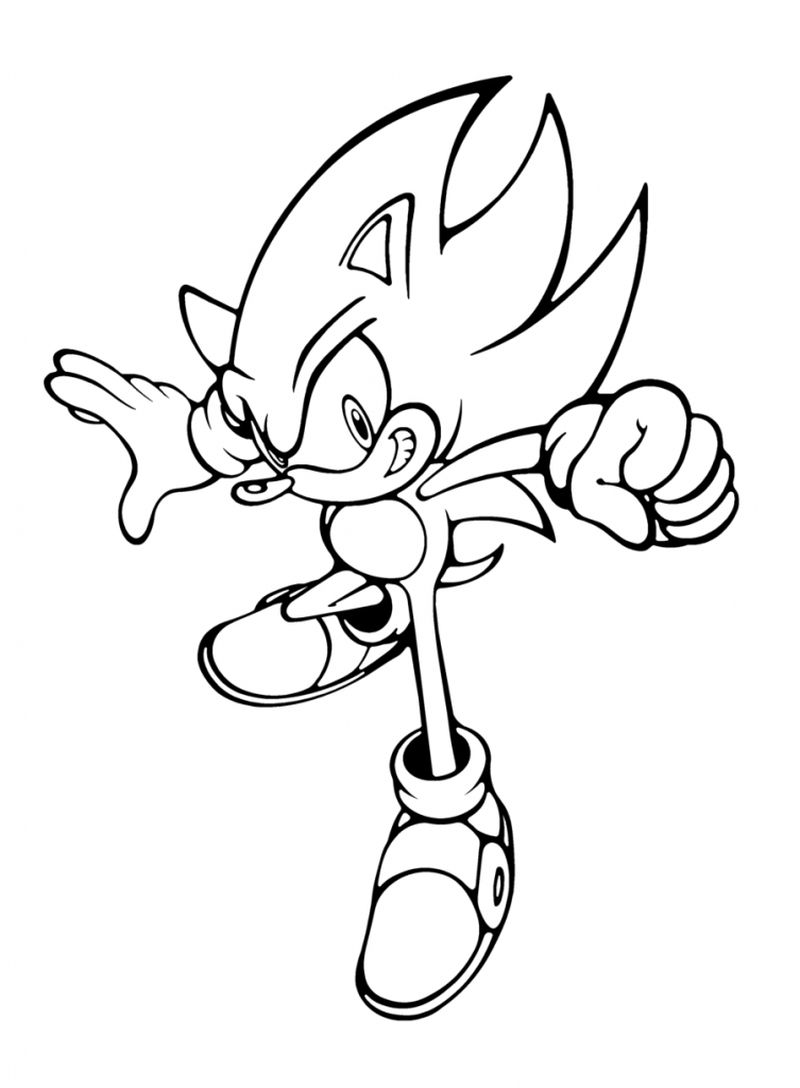 Super Sonic Coloring Pages